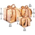 thumbnail image 2 of Juego 3 Cajas de Regalo Sisal 6, 8 y 10 pulgadas Luces Blancas Preinstaladas Decoración Navideña National Tree Company MZGB-ASST-4L-1, 2 of 2