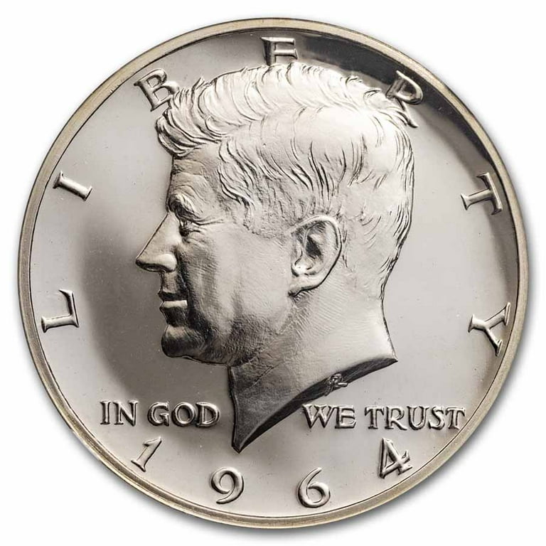 アメリカ 1964 ケネディ プルーフ ハーフダラー 銀貨 NGC PF67 1964 Kennedy Half Dollar PF-67 NGC (Accented Hair) - Walmart.com