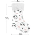 thumbnail image 2 of Coolnut Christmas Stockings 1PCS,Little Baby Sloth Face Big Xmas Stockings Gift Decorations and Party Supplies,Used for Fireplace Decoration Socks Christmas Tree Decoration, 2 of 7