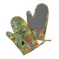 thumbnail image 5 of Hirioo Botanical Garden With Cats for Silicone Oven Mitts for BBQ, Baking, Cooking, Set of 2, Heat Resistant 260℃, Non-Slip Kitchen Essentials, 5 of 6