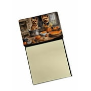 Norwich Terrier Fall Kitchen Pumpkins Sticky Note Holder 3.25 in x 5.25 in
