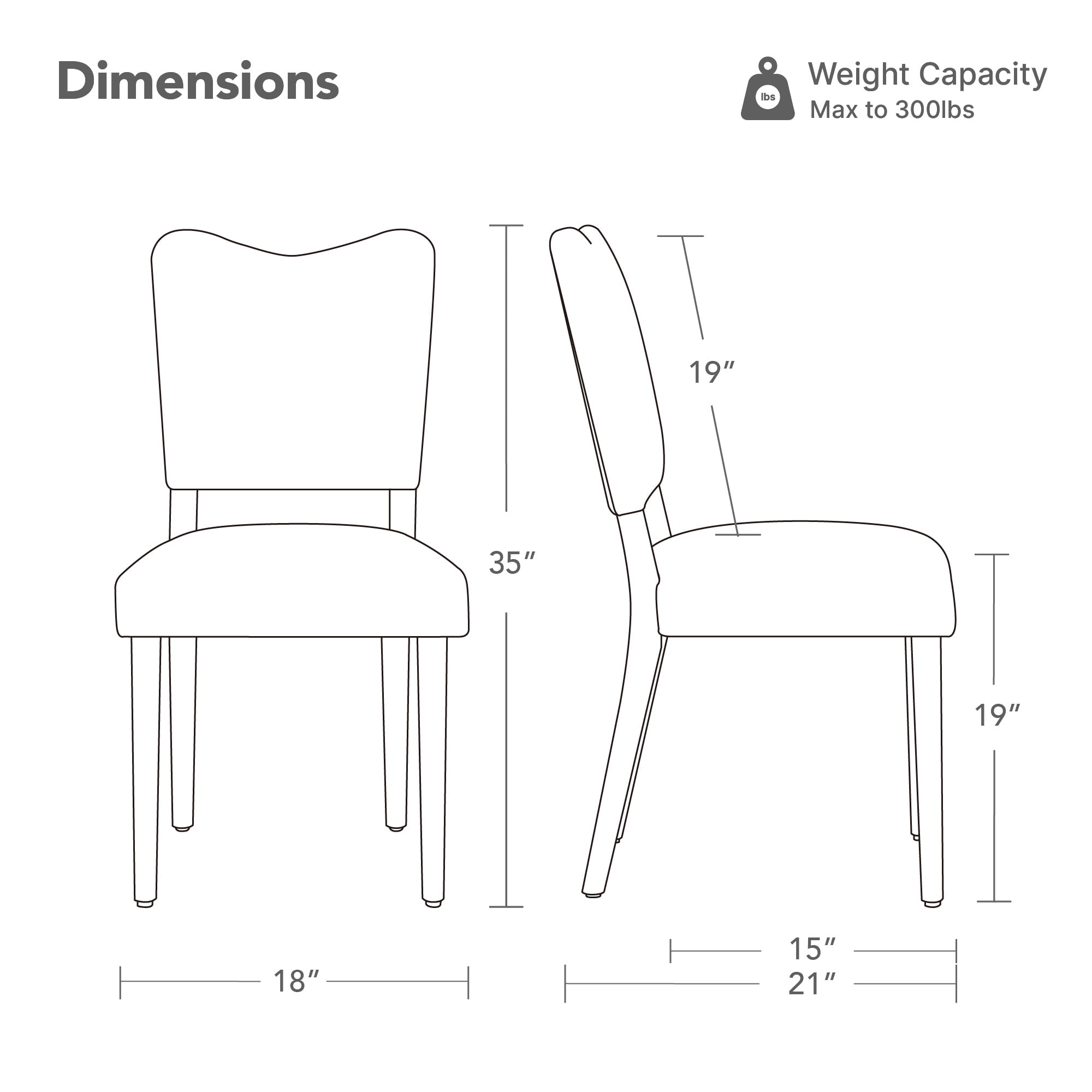 Spruce & Spring Velvet Dining Chair with Curved Back, Upholstered Side Chair with Solid Wood Legs for Dining Room Living Room, Walnut Finish,  Set of 2, Linen
