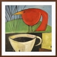 thumbnail image 2 of Art.com Coffee and Red Bird Giclee Print by Tim Nyberg, Brown Frame Wall Art, 29" x 29", 2 of 5