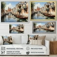 thumbnail image 4 of Designart "Canals of Venice, Italy I" Cityscapes Floater Framed Wall Art Living Room, 4 of 7