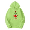 thumbnail image 2 of Chandail de Noël Abordable Corashan Chandail de Noël Laid Imprimé Mode Ample Chandail à Capuche à Manches Longues pour Hommes et Femmes Rouge, TG, 2 of 4
