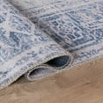 thumbnail image 4 of World Rug Gallery Medallion Boho Machine Washable 6'6"x9' Blue Area Rug, 4 of 8