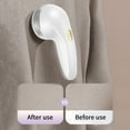 thumbnail image 5 of USB Lint Remover, 6 Stainless Steel Blade Fabric Shaver, Fuzz Remover for Clothes Bed Sheets Socks, Efficient Pilling Removal, Rechargeable, Portable, 5 of 9