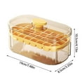 thumbnail image 2 of Indoor Ice Tray with Lid 2-Piece Set Ideal Refrigerator Storage and Quick Ice for Apartments Home Kitchen, 2 of 8