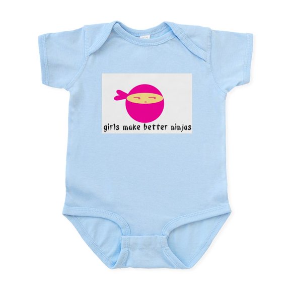 CafePress - Girls Make Better Ninjas Infant Bodysuit - Baby Light Bodysuit, Size Newborn - 24 Months