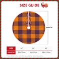 thumbnail image 4 of Kll Fall Buffalo Plaid Christmas Tree Skirt 30",Party Decorations Farmhouse For Christmas Decorations Holiday Party, 4 of 8