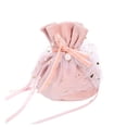 thumbnail image 2 of veasfak Candy Bag Chinese Wedding Chic Drawstring Pouch for Prom Gift Party Supplies Pink, 2 of 9