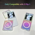 thumbnail image 5 of for Samsung Galaxy Z Flip 5 Case Magnetic Fluorescent Iridescent Transparent Phone Case for Women Men [Compatible with Magsafe]-Clear Laser, 5 of 12