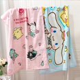 thumbnail image 4 of Toalla de baño con dibujos animados de Hello Kitty, Sanrio, Kuromi, My Melody, canela, manta de felpa para playa para niños y niñas, regalo de Navidad para niños, 4 of 5