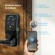 thumbnail image 2 of Lockly Secure Pro Smart Lock Wi-Fi, cerradura de puerta con teclado digital de entrada sin llave, cerradura de puerta delantera con sensor biométrico de huellas dactilares 3D con manija, control de vo, 2 of 5