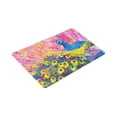 thumbnail image 3 of MKHERT Colorful Peacock Modern Art Doormat Rug Home Decor Floor Mat Bath Mat 30x18 inch, 3 of 3