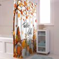 thumbnail image 4 of Fall Shower Curtain Autumn Pumpkin Gnome Thanksgiving Shower Curtains for Bathroom Hello Fall Maple Leaf Bath Curtains Sets with Hooks for Autumn Thanksgiving Seasonal Decor Fabric Extra Long 72x84, 4 of 6