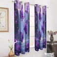 thumbnail image 3 of Dreamy Purple Butterfly Pattern (26)-1 2 Panels Blackout Curtains for Bedroom Living Room Drapes Kitchen Room Window Blackout Curtain Grommet, 3 of 6
