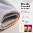 thumbnail image 5 of Artrylin 1 Pair Gray Knee Warmers for Women, Soft Thermal Knee Sleeves for Arthritis & Joint Pain, Elastic Leg Warmers for Skiing Hiking Camping, Thickened Knee Brace, 5 of 7
