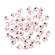 thumbnail image 5 of 50pcs 12mm De Acrílico Sueltas Hechas Para Pulseras Collar Pendientes Accesorios Para Joyas, Agujero: 4 Mm, 5 of 7