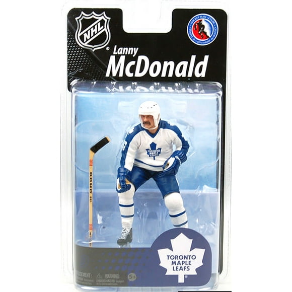 NHL Hockey 6 Inch Action Figure Canadian Exclusive - Lanny McDonald Maple Leaf White Jersey
