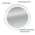 thumbnail image 2 of Dyconn Faucet Royal Circle Wall Mounted Backlit Vanity Bathroom LED Mirror, 22", 2 of 5