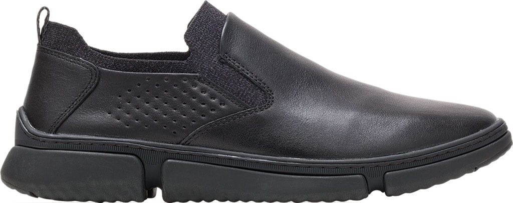 Hush Puppies Men's Bennet PT Slipon Black Leather Slip On
