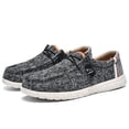 thumbnail image 3 of Big Size Men's Casual Low Top Canvas Shoes Male Loafers Sneakers Slip On Breathable Flats Boat Shoes Driving Shoes Moccasins Casual Walking Shoes, 3 of 17