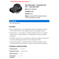 thumbnail image 2 of Rear Bulb Socket - Compatible with 2011 - 2024 Ram 2500 2012 2013 2014 2015 2016 2017 2018 2019 2020 2021 2022 2023, 2 of 2