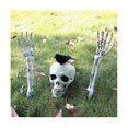 thumbnail image 4 of Cabeza de esqueleto de calavera realista de Halloween, brazos de mano humana para decoración de césped de jardín de casa de fiesta de Halloween como se muestra, como se muestra, 4 of 5
