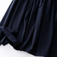 thumbnail image 7 of YuXingFu Womens 100% Cotton Dresses Maxi Crew Neck Plus Size Womens Dress Short Sleeve Solid Color Long Casual Summer Navy #4 XL, 7 of 7