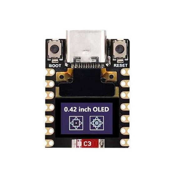 ESP32-C6 MINI Development Board Support 2.4GHz WiFi and Bluetooth RISC-V Low Power with 0.42-Inch OLED Display