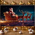 thumbnail image 5 of Festive Design Santa Claus Christmas Sleigh Winter Scene Holiday Banner for Christmas Party Celebration Seasonal Decoration, 5 of 9