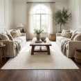 thumbnail image 2 of BoutiqueRugs Leanna Solid Area Rug - Machine Washable - Cream, Off White - 9'2" x 12', 2 of 12