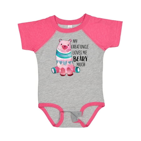 

Inktastic My Great Uncle Loves Me Beary Much with Cute Bear Gift Baby Boy or Baby Girl Bodysuit