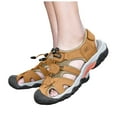 thumbnail image 4 of Mostsola Mens Hiking Sandals Closed Toe Arch Suppurt Athletic Shoes Comfortable Casual Water Shoes, 4 of 6