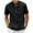 Black, variant on Wavsuf Mens Shirts Short Sleeve t Shirts Crew Neck with Pockets Summer Black T-Shirts Size 3XL