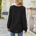thumbnail image 3 of Blusa de manga larga,Blusa Estampado de leopardo Cuello redondo largo Blusa de manga larga Mujer Estampado de leopardo Tops de manga larga Funcionalidad versátil, 3 of 7