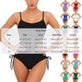 thumbnail image 2 of Women's One Piece Swimsuit Scoop Neck Side Cut Out Straps Swimwear Backless Monokini Beachwear, 2 of 4