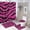 style-924, variant on 4 Pcs Shower Curtain Sets Shower Curtain And Rugs Shower Curtain Set Pink And Black Zebra Print Waterproof Personality Pattern Bath Curtain Jungle Animal for Bathroom Decor Set