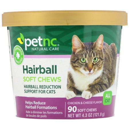 UPC: 0740985276167 | petnc NATURAL CARE Hairball Soft Chews  All Cat  Chicken & Cheese Flavor  90 Soft Chews