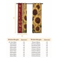thumbnail image 6 of Fsddascl Yellow Sunflowers Blackout Curtains for Bedroom/Living Room, Thermal Insulated Kitchen Curtains, Farmhouse Vintage Country Floral on Linen Grommet Darkening Window Treatment Drapes 42"x63"x2, 6 of 6