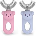 thumbnail image 1 of U-shaped Toothbrush for Children 2 Pcs, 360 U-shaped Toothbrush All Around, Silicone Brush, 1 of 5