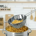 thumbnail image 2 of Stainless Steel Scoop Colander with Handle Kitchen Strainer, Resting Feet and Colander to Strain, Rinse, Fry, Steam or Cook Vegetables & Pasta & Wash fruits TG-CO-5, 2 of 4