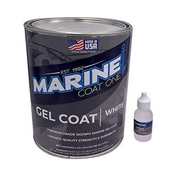Premium Marine Gelcoat (Black with Wax, Quart)