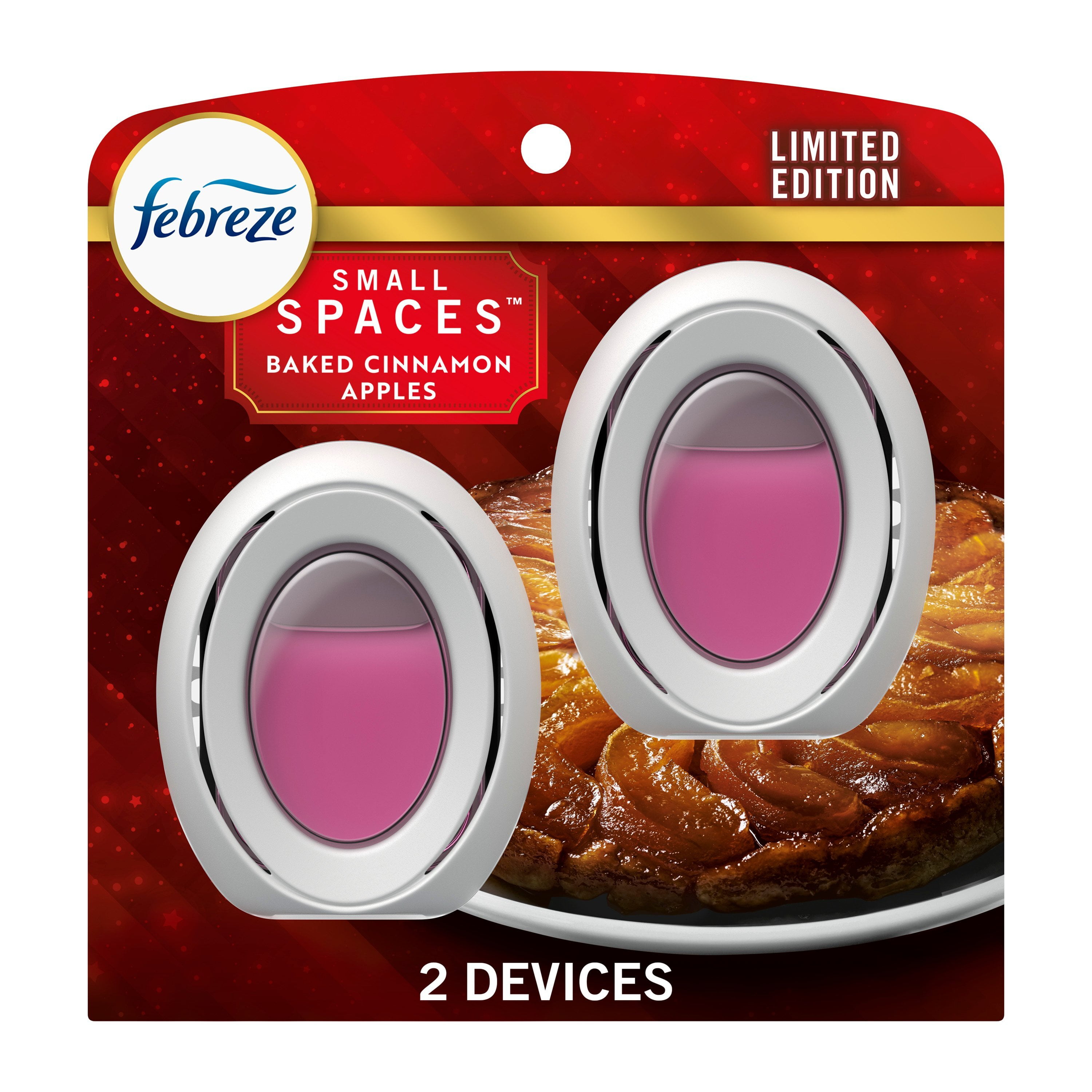 Febreze Bath Air Freshener, Odor-Fighting, Baked Cinnamon Apples, 2 Count