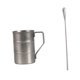 thumbnail image 2 of Taza de camping de acero inoxidable ligera y práctica, ideal para café o leche. gris y cuchara, 2 of 9