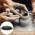 thumbnail image 5 of 11.8inch Diameter Black Pottery Wheel Bats with 6pcs Square Inner Bats Pre Drilled Round Clay Throwing Bats for Potters Clay Artists Spinning Clay Making Ceramics 9mm Thick, 5 of 6