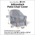 thumbnail image 3 of Classic Accessories Vera Bradley by   Water-Resistant Adirondack Patio Chair Cover, 32 x 34 x 32 Inch, Rain Forest Toile Gray, 3 of 6
