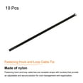 thumbnail image 3 of Uxcell Fastening Hook and Loop Cable Tie 31.4x0.7 Inch Reusable with Buckle Wire Strap for Cord Management Black 10Pcs, 3 of 5