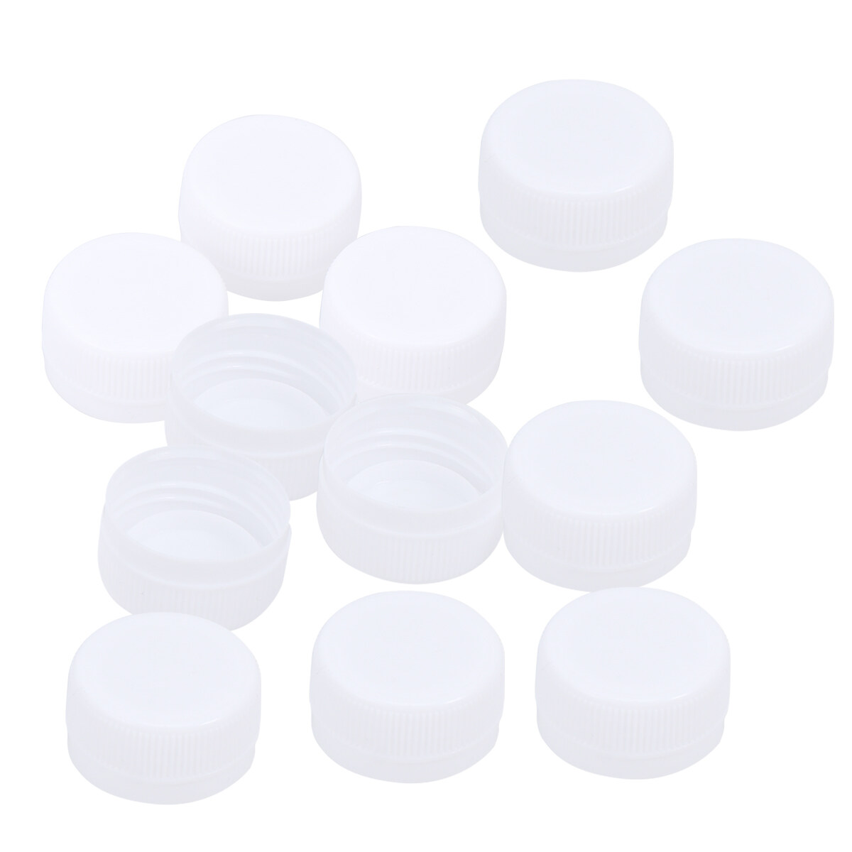 Diy bottle cover 100pcs Plastic Drink Bottle Covers Colorful Spring Water Bottle DIY Caps (White
